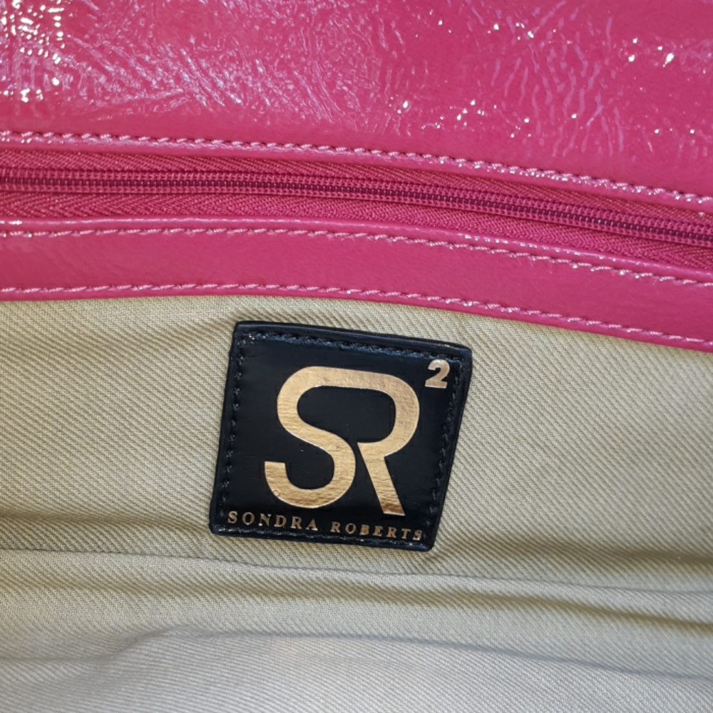 SONDRA ROBERTS FUCHSIA SHOULDER BAG - Picture 3 of 7